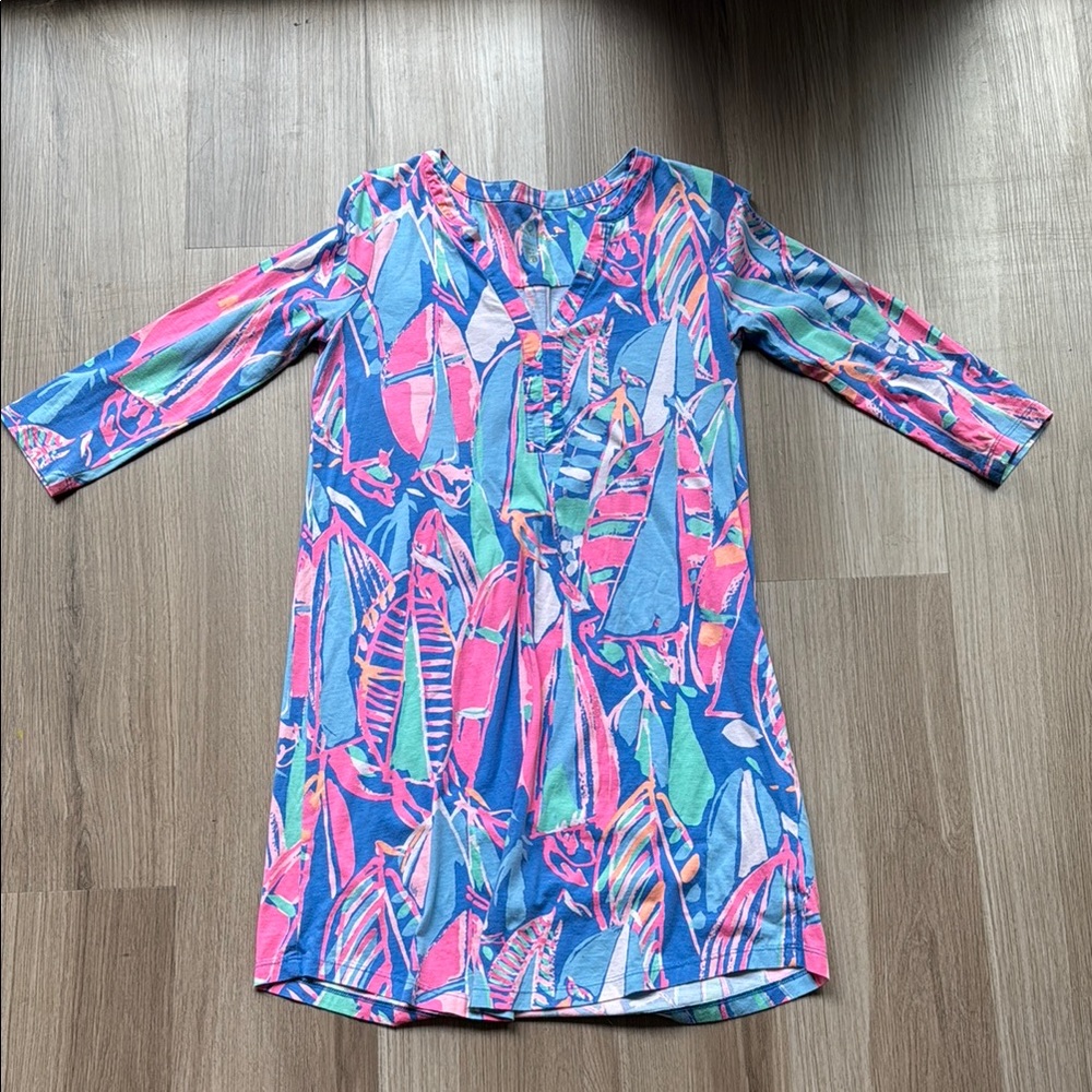 Lilly Pulitzer Blue and Pink Dress